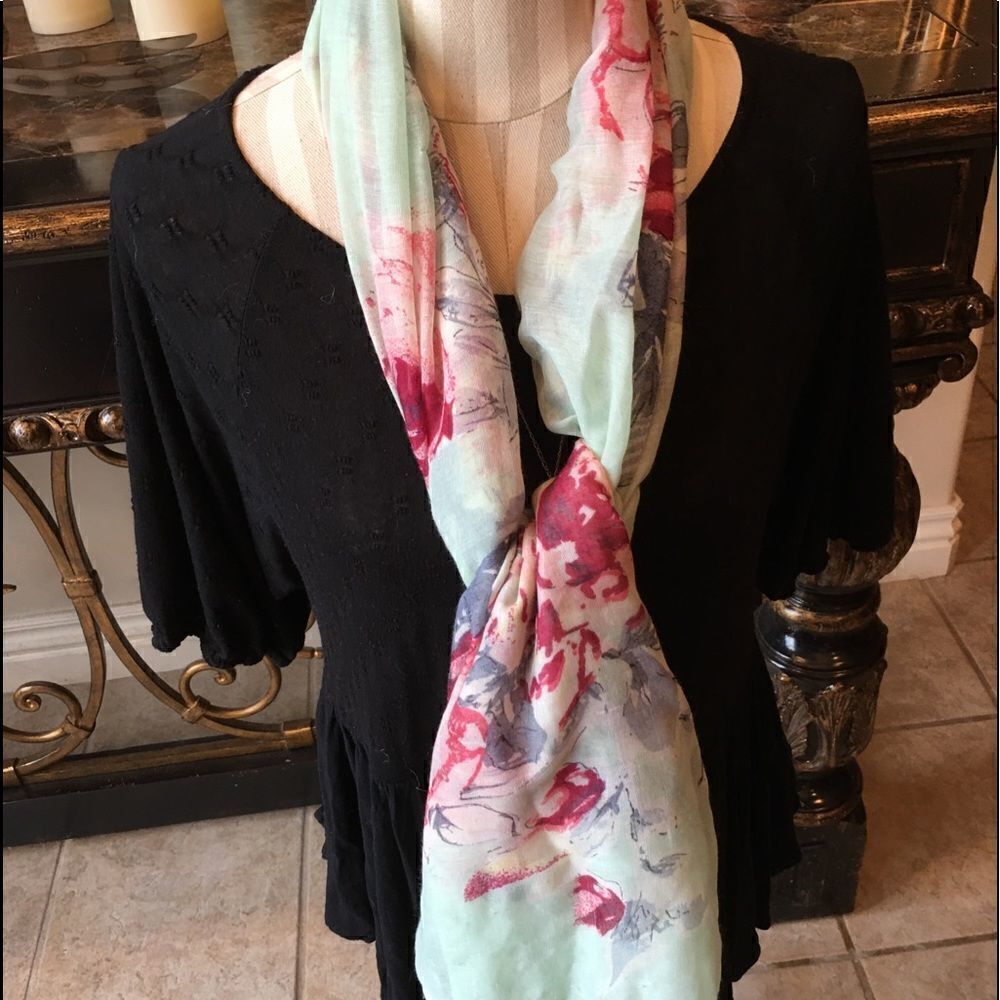 STITCH FIX Scarf to Bring Wine & Mint Together!